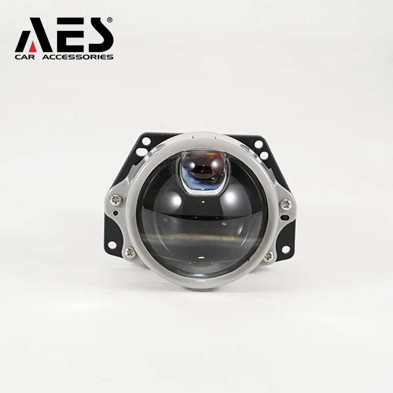 AES Bi-LED Projector Lens 6000K Curved Surface 60W 6000K Bi LED Headlight  Universal Installation Car Accessories