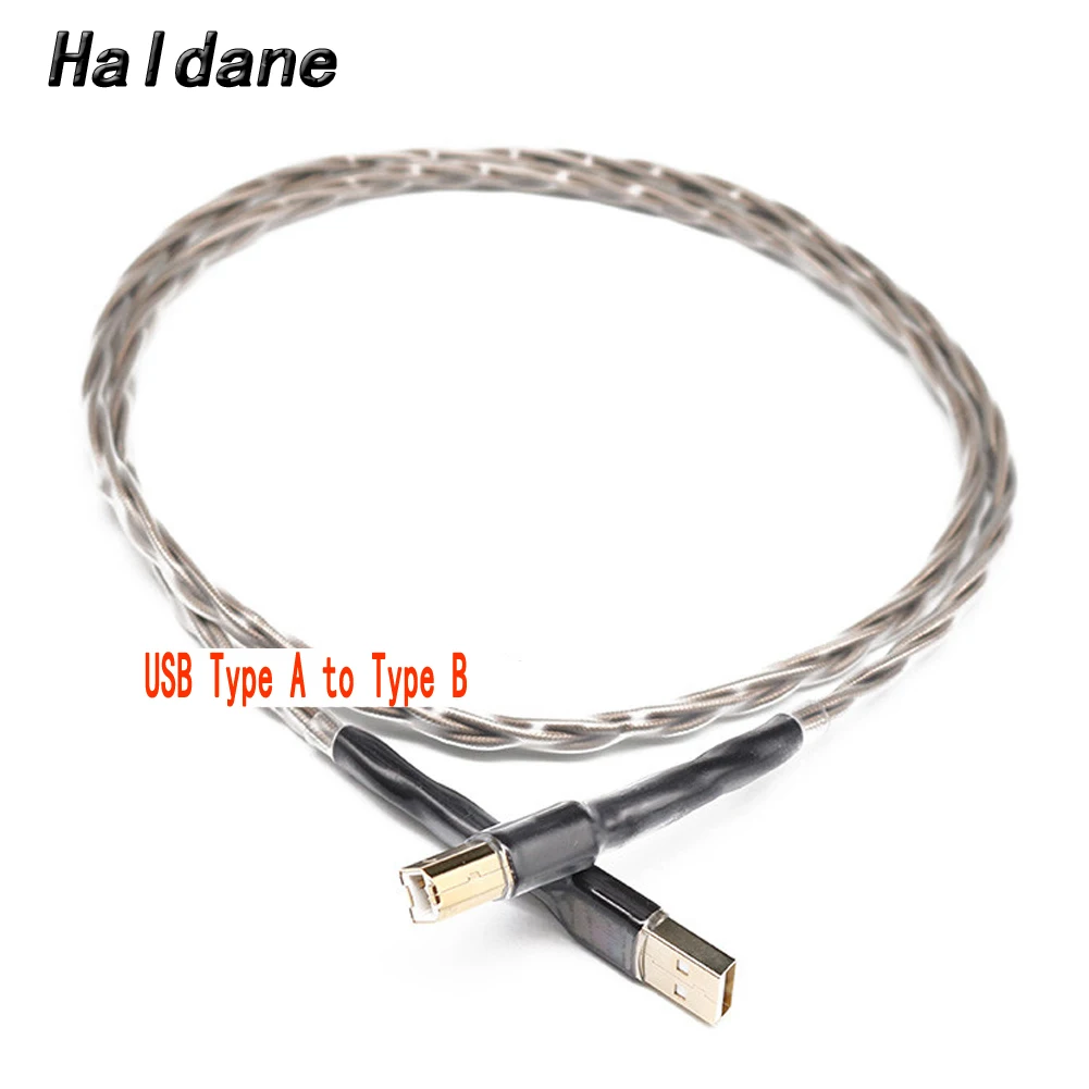 Haldane TOP-HIFI Odin Interconnect USB A-B Audio Cable Gold Plated USB Type A to Type B Audio Digital Cable