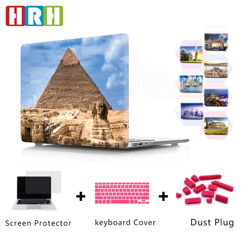 

HRH World Famous Building Egyptian Pyramid Laptop Case for MacBook Air Pro Retina 11 12 13 15 Touch Bar A2159 2019 A2289 A2251