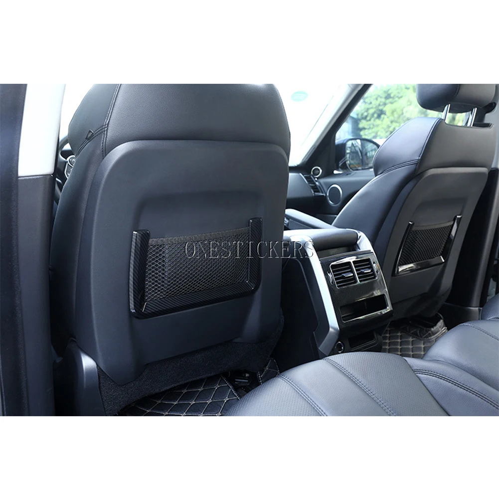 For Land Rover Range Rover Evoque Sport L494 Discovery Sport Car Accessories Seat Back Net Pocket Trim Cover Decorative Frame