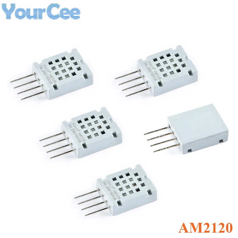 10pcs/1pc AM2120 Capacitive Digital Temperature and Humidity Sensor Module Composite Measurement Signal Single Wire Bus Output