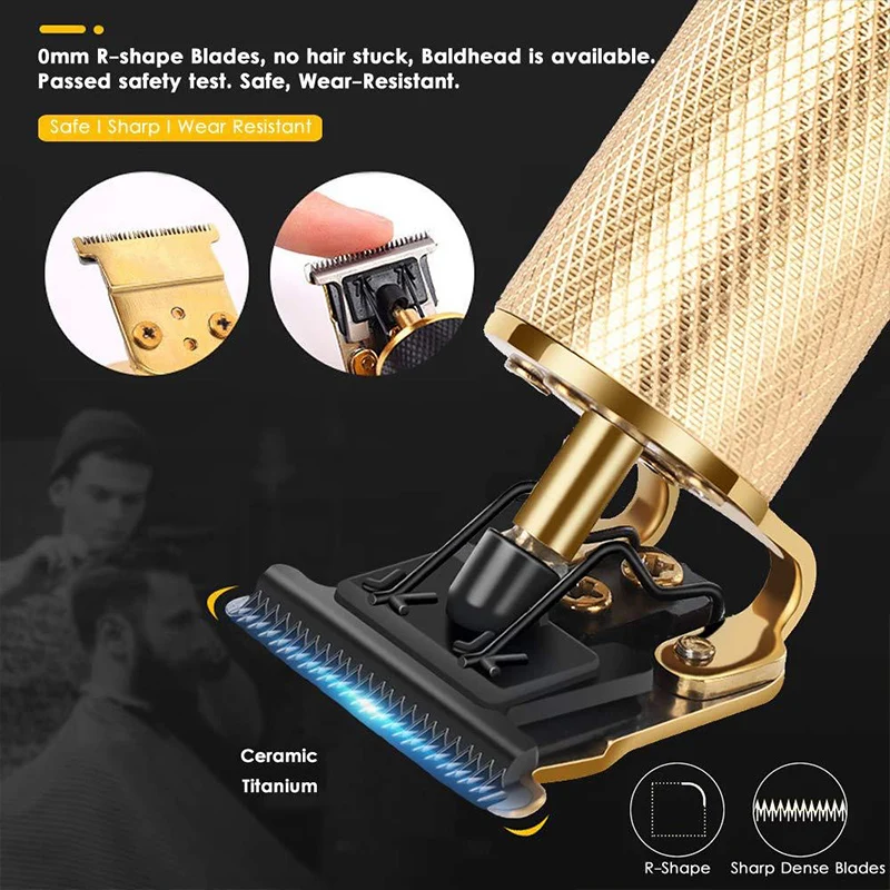 T9 Electric Hair Clipper  Coreless Hair Cutting Machine Rechargeable Hair Trimmer Men Barber Salon Clippers Hair Styling Tool