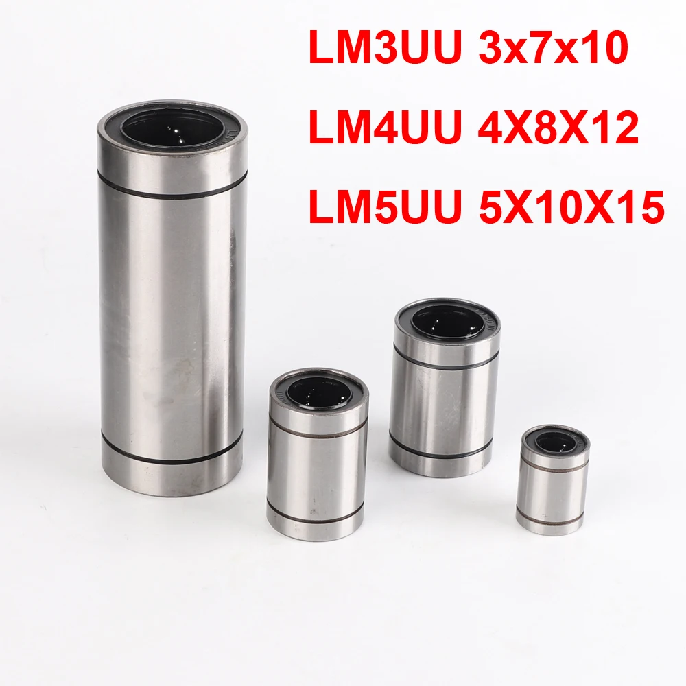 LM3UU LM4UU LM5UU Linear Bearing Bush CNC Shaft Parts