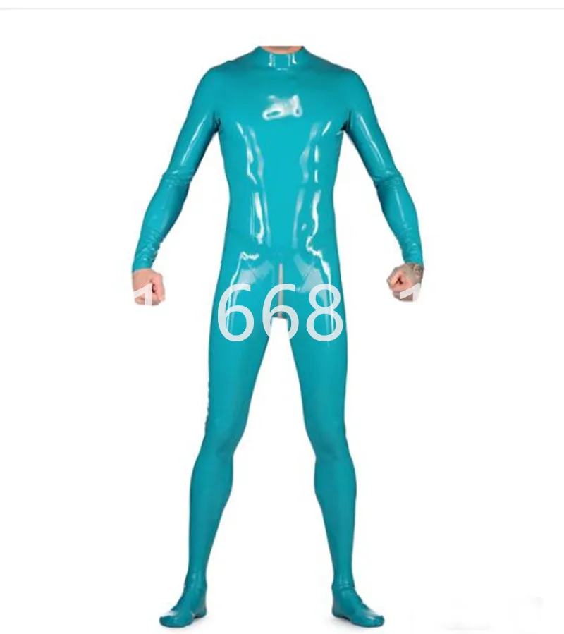 

Men skintight fetishes latex bodysuit with socks