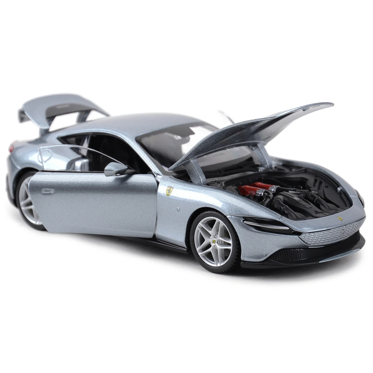 Bburago 1:24 Ferrari Roma Grey Sport Auto Statische Gegoten Voertuigen Collectible Model Auto Speelgoed