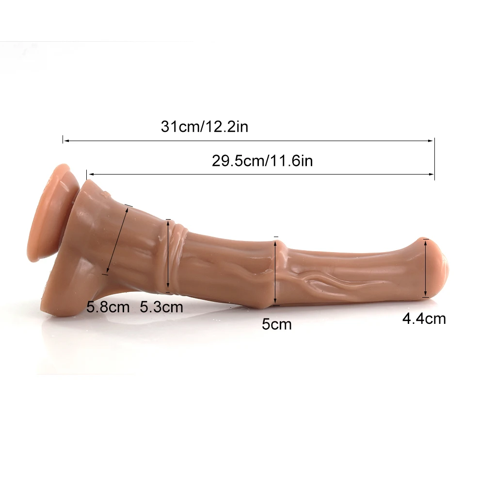 FAAK Double Layer Silicone Animal Dildo Horse Penis With Suction Cup Vagina Stimulate Female Masturbator Anal Sex Toys