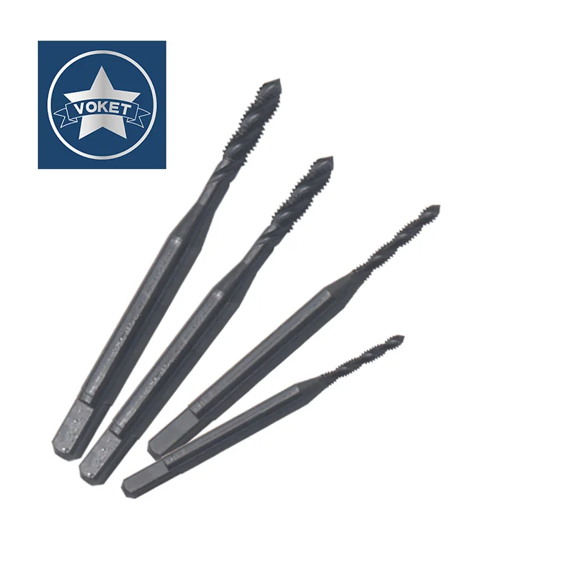 VOKET HSSE-M35 JIS Standard With OXIDATION Spiral Fluted Tap M1.4 M1.6 M1.7 M1.8 M2 M2.2 M2.5 M2.6 Machine Screw Thread Taps