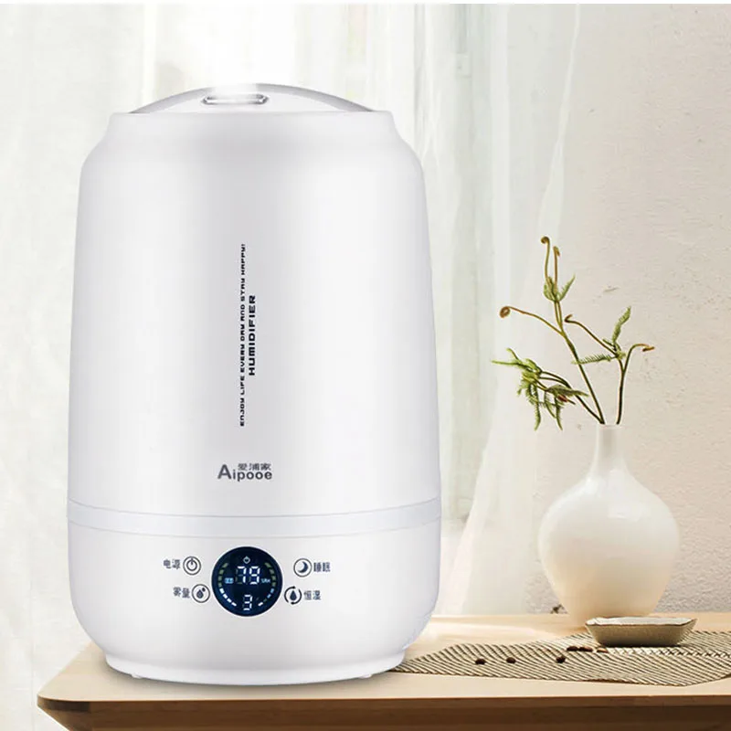 Household Air Humidifier Air Purifying Mist Maker With Intelligent Touch Screen Adjustable Fog Quantity 5L Aromatherapy diffuser