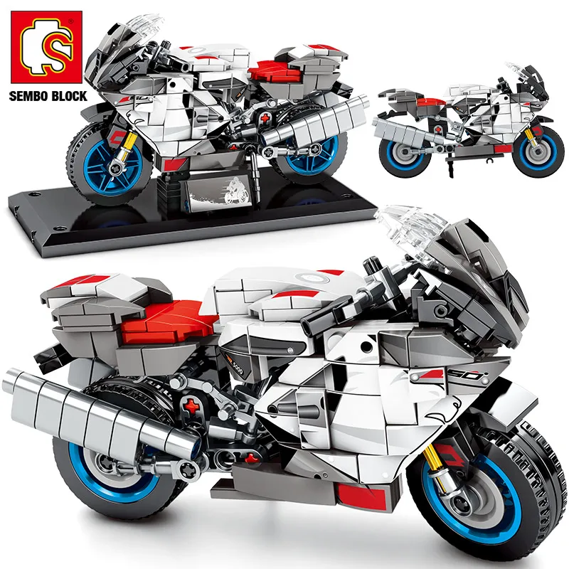 

SEMBO City Off-road Motorbike MOC Model Bricks Speed Racing Motorcycle Building Blocks Gifts Toys For Children