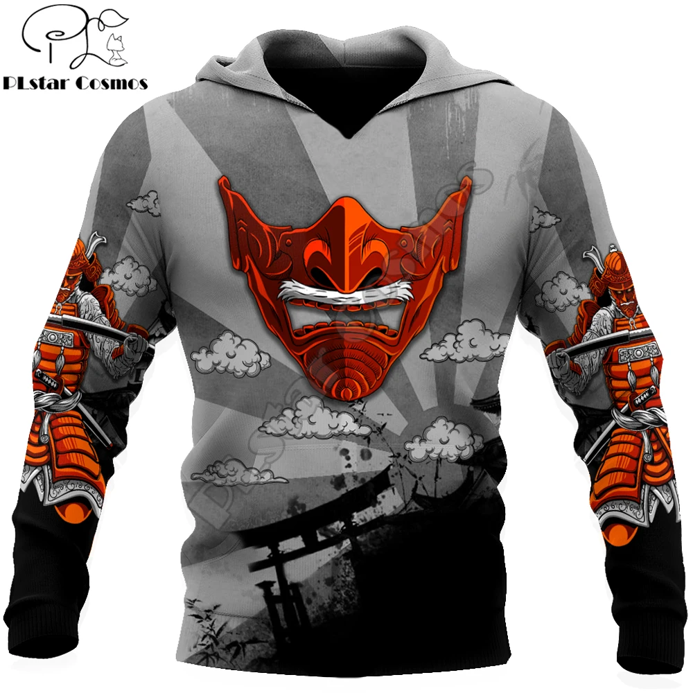 

Oni Mask Samurai Tattoo 3D Printing Autumn Fashion Men Hoodie Unisex Hooded sweatshirt Street Casual Jacket Tracksuit DW698