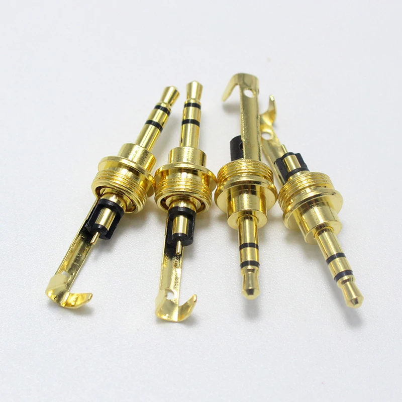 2.5Mm Stereo Audio Jack 3 Pole 4 Pole Male Connector Soldeer Voor Hoofdtelefoon Luidspreker Kabel Adapter