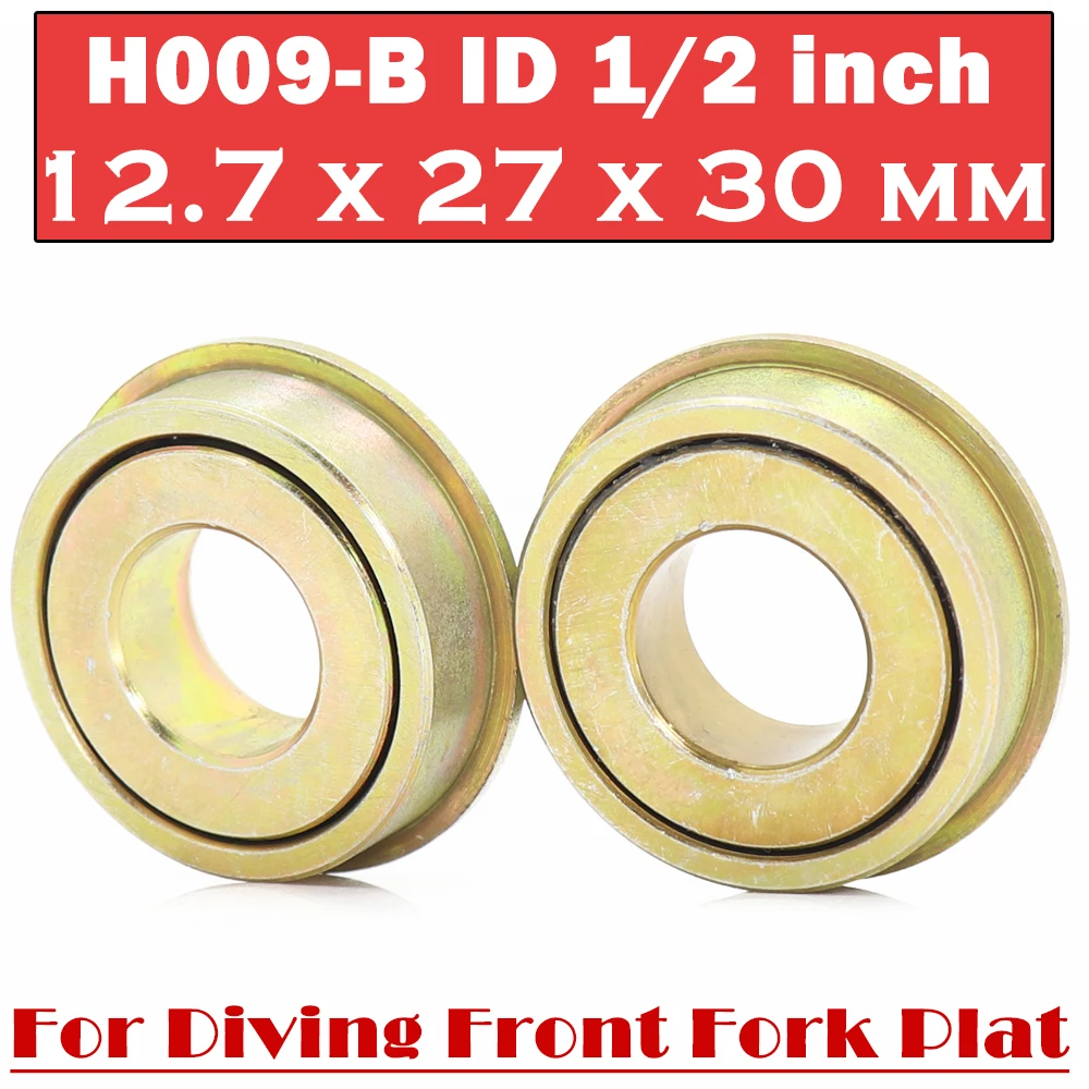 Diving Front Fork Plat Bearing ID 1/2 inch ( 2 PCS ) 12.7*27*30 mm Wheelchair Accessories H009-B Wheelchair Bowl Bearings