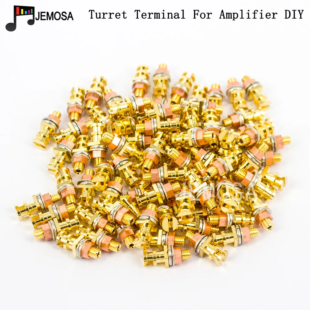 DIY Project Audio Strip Tag Board Turret Board Terminal Lug Board For Tube Amplifier DIY Kit Copper Plated Gold Turret