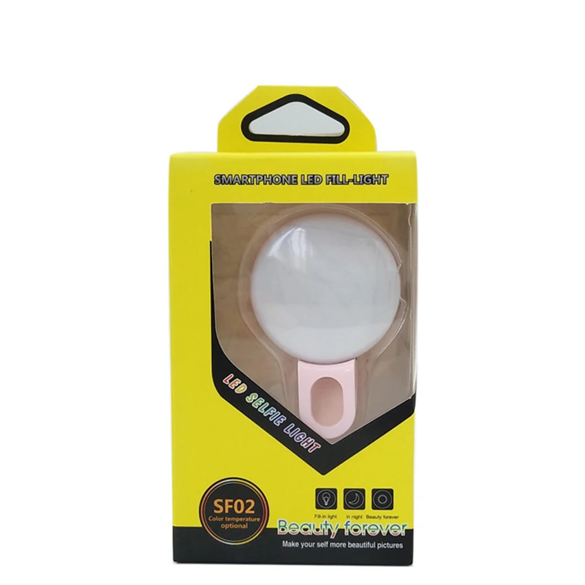 Luci ad anello per Selfie luce circolare a LED, 3 modalità di illuminazione, Clip su ricaricabile per l'illuminazione Video della fotografia del computer portatile del telefono cellulare