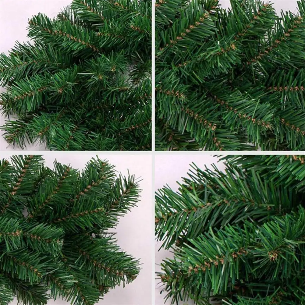 Künstliche Weihnachten Girlande Dekorative PVC Künstlichen Grün Kranz Grün Anhänger Ornamente Für Hochzeit Garten Decor christmas girland
