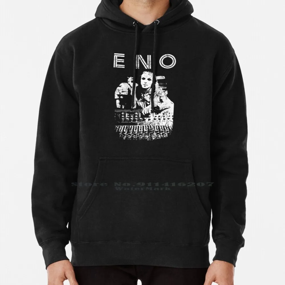 Eno ( Distressed Design ) Hoodie Sweater 6xl Cotton Eno Brian Music Pop Iggy Bowie Low Stooges Ambient Classic Legend Bono