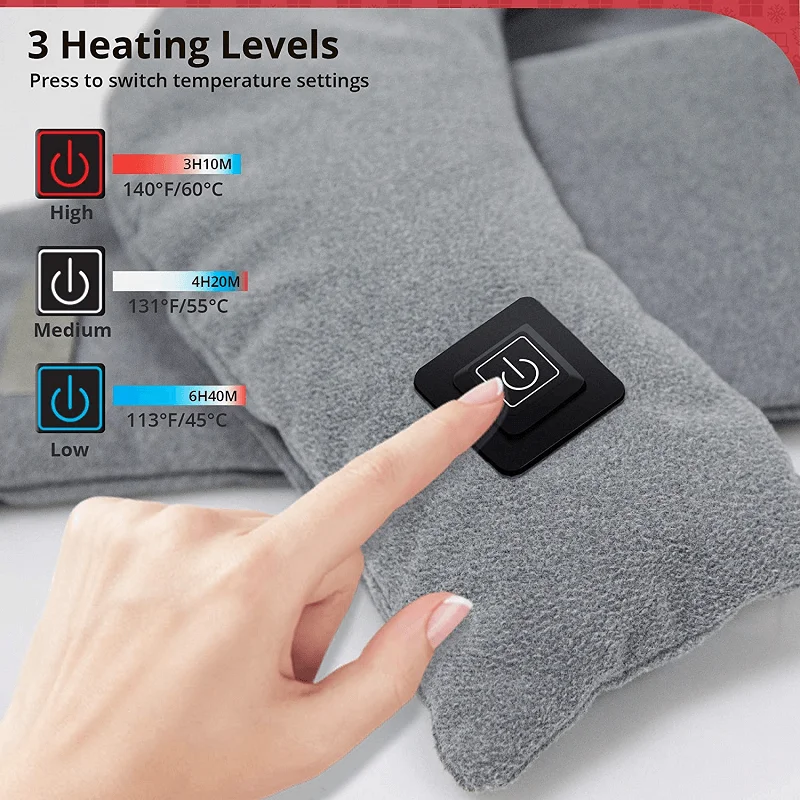 Smart Electric Heating Scarf Adjustable Massage Scarrves Rechargea Heated Scarfs Warm Fever Bib Neck Protector Warmer For Winter