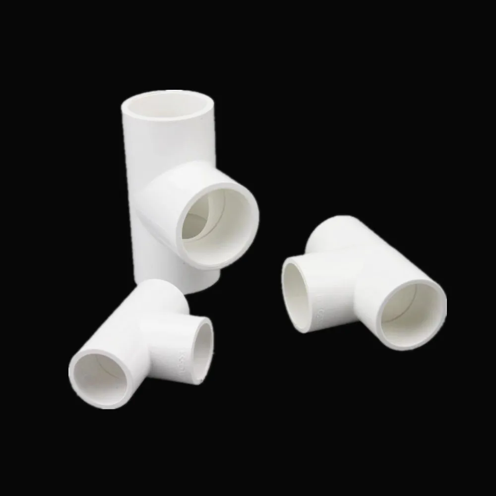 PVC inside diameter 20/25/32/40/50mm Water Supply Pipe Fittings Equal Tee Connectors Plastic Joint Irrigation Water Parts