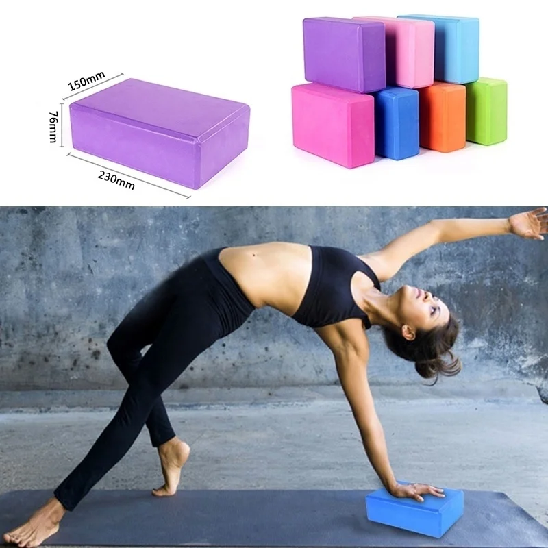 1pc Thickened High Density EVA Yoga Bricks Eco-friendly Solid Foaming Yoga Blocks Home Gym Fitness Tool Yoga Accessories