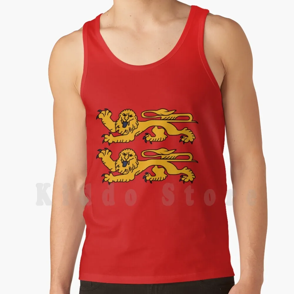 Normandy Tank Tops Vest Sleeveless Normandy Normandie Flag Normand Flag Normandy Flag France