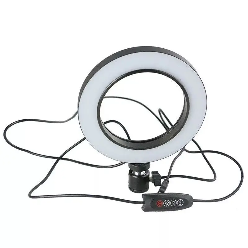 

Photography 6" Selfie LED Ring Light Studio Photo Video Dimmable Lamp 16cm(Dia.) f/Makeup Youtube Tiktok Camera Phone Lighting