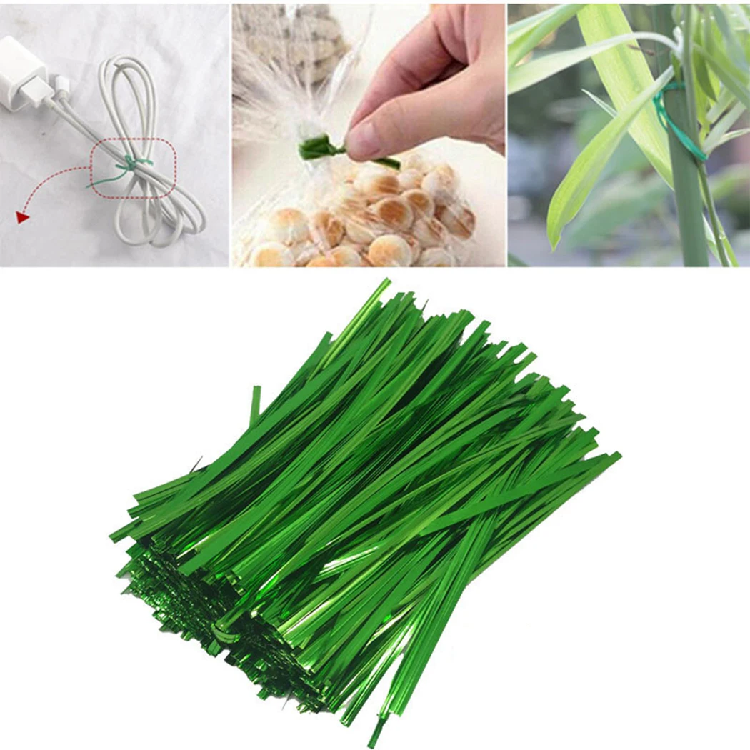 Twist Tie DIY Metallic Bag Tie Gift Twist Tie Plant Plant Twist Tie Gardening Cable Plant Cable Ties Plant Vine Tomato Stem Clip