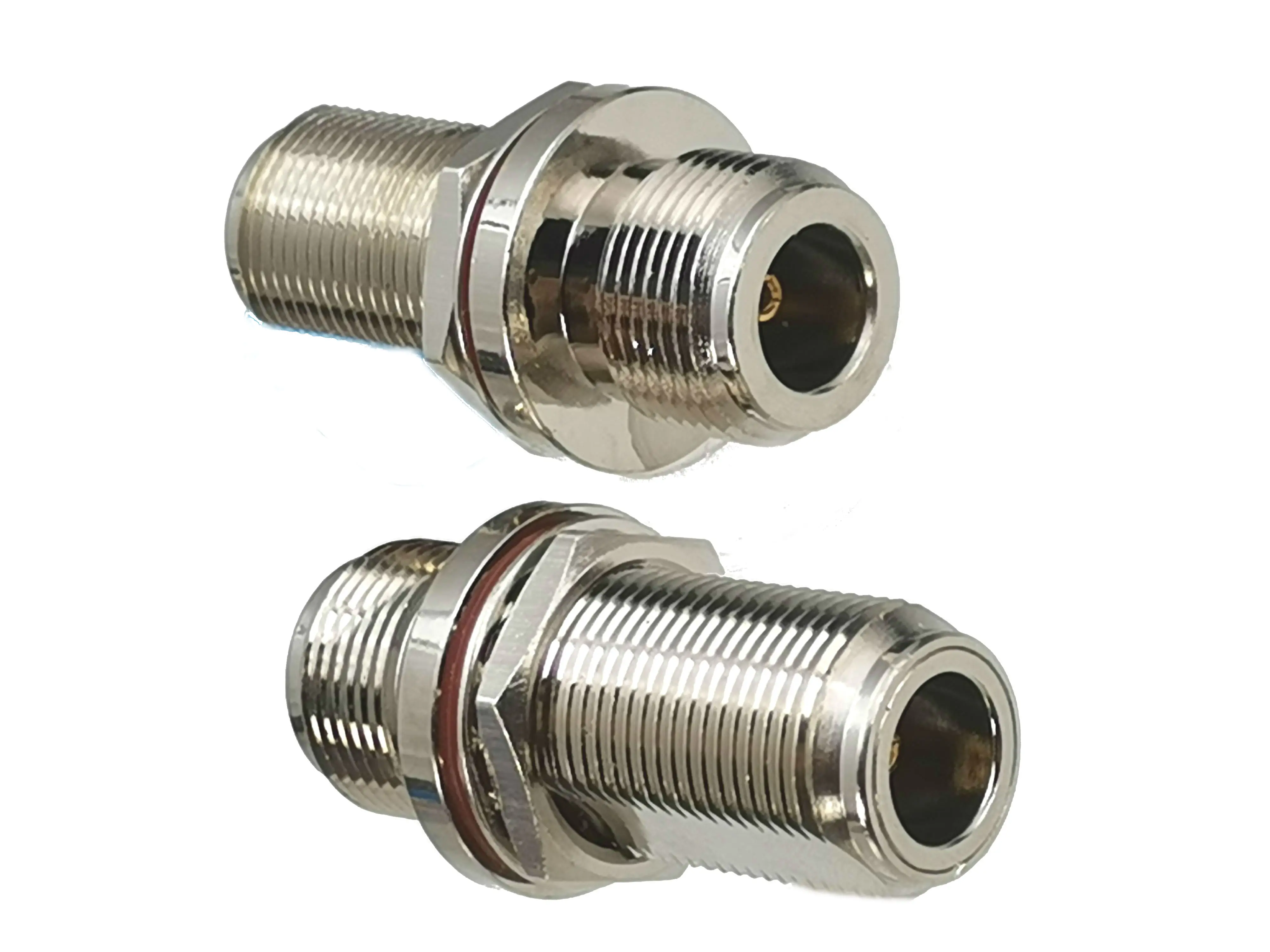 1pcs Connector Adapter N Female Jack to N Female Jack Nut Bulkhead RF Coaxial Converter Straight New Brass