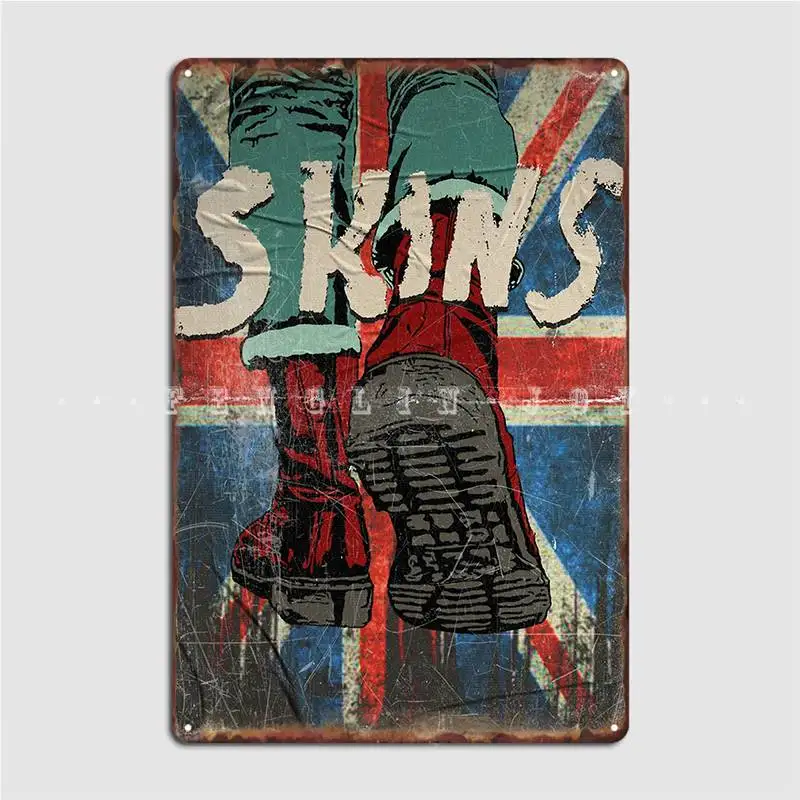 

Skins Metal Plaque Poster Club Bar Painting Décor Wall Mural Personalized Tin Sign Poster