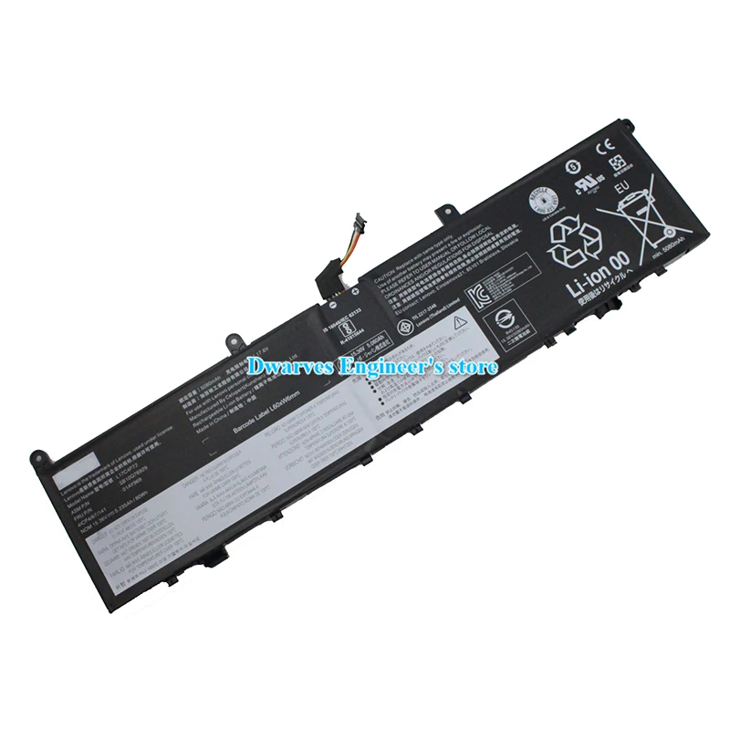 Imagem -06 - Genuine Bateria para Lenovo L17l4p72 L17c4p72 L17m4p72 L18m4p71 Sb10q76928 01av969 Sb10q76929 Laptop Baterias 15.36v 80wh