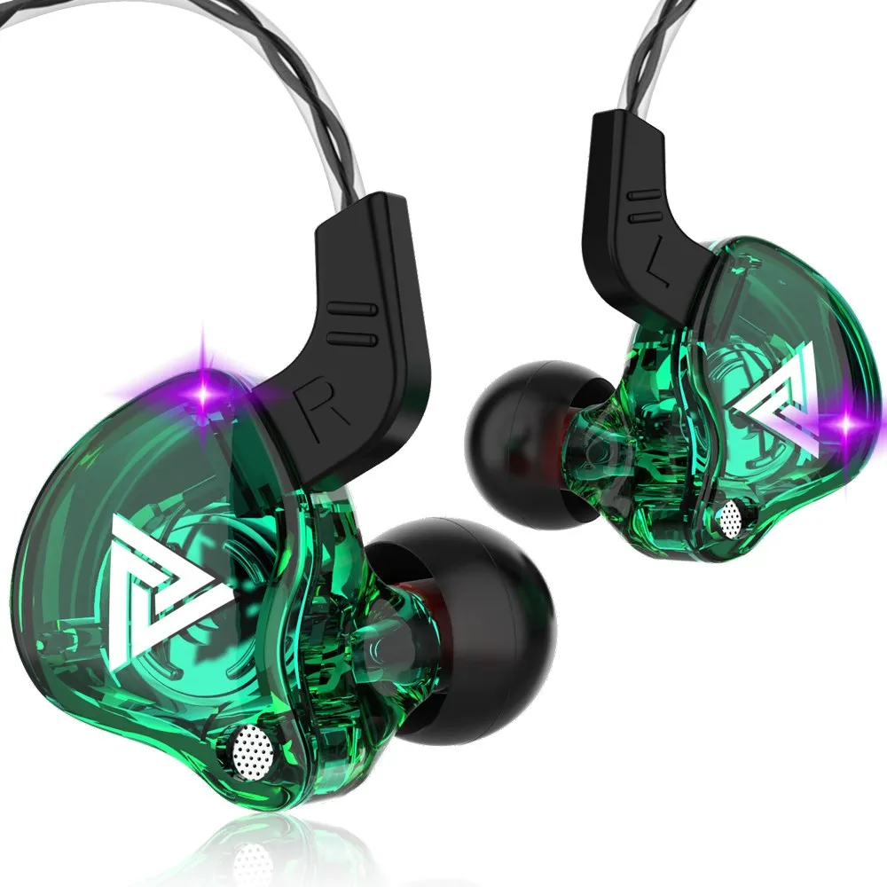QKZ-AK6 Fone Fones De Ouvido com Microfone, Cobre Driver, Fone De Ouvido HiFi, Música Earbuds, Áudio Retorno Headset, Gamer PK Q30