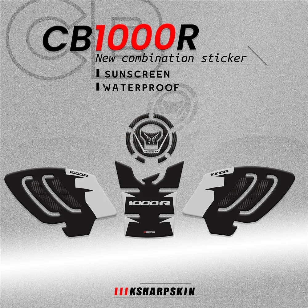 

New Motorcycle fuel tank sticker 3D protection sticker engine vehicle fuel tank decal for Honda CB1000R cb 1000r cb1000 r