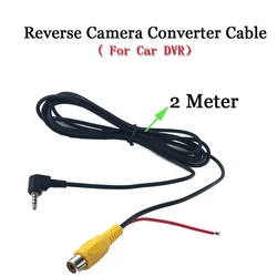 YYZSDYJQ  RCA to 2.5 mm AV Cable  for Car Rear View Camera Parking Camera Converter cable for car DVR