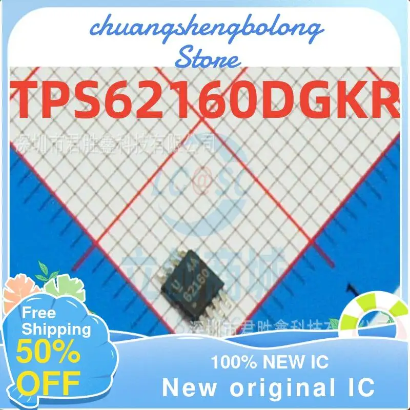 

10PCS TPS62160DGKR 62160 MSOP8 TPS62160 New original IC