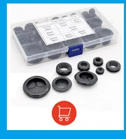 1/10p einseitige Gummitüllen zum Schutz, Ring15/17/20/22/25/27/30/32/35/40/45/50/70 mm, geruchlose Gummidichtung zum Schutz des Drahts – Detail 17