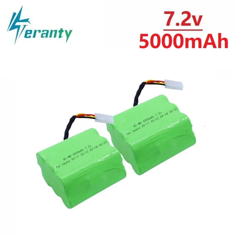 Aktualizacja 5000mAh 7.2V baterii na Neato XV21 XV11 XV12 XV14 XV15 zamiatarka odkurzacze Ni-MH 7.2v akumulator