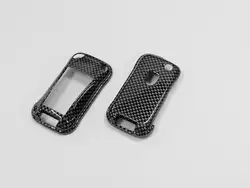 Funda de protección para llave remota de fibra de carbono, color rojo, azul, dorado, plateado, blanco, gris, plástico duro, Porsche Cayenne Turbo S GTS V6 V8