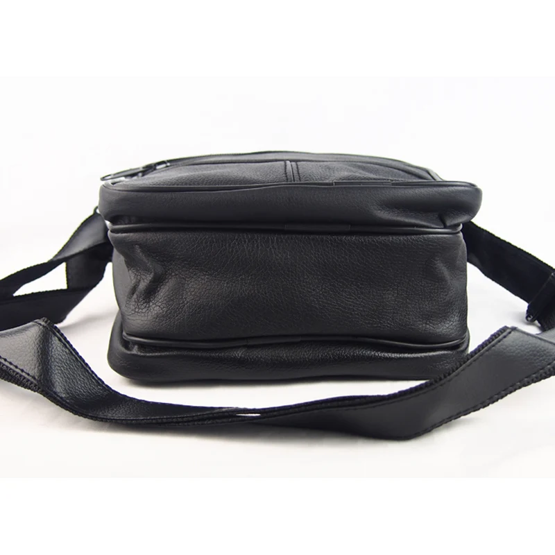 Bolso de hombro de diseñador de moda para hombres, bolsos cruzados de cuero genuino, bolso de mensajero de negocios, gran oferta