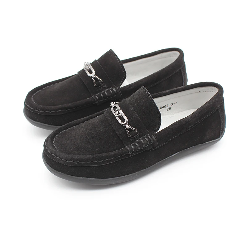 New Fashion Boys Shoes Kid\'s Suede Leather Loafers Slip On Casual Moccasins Cute Childrens Flat Oxford Driver Boat Shoes