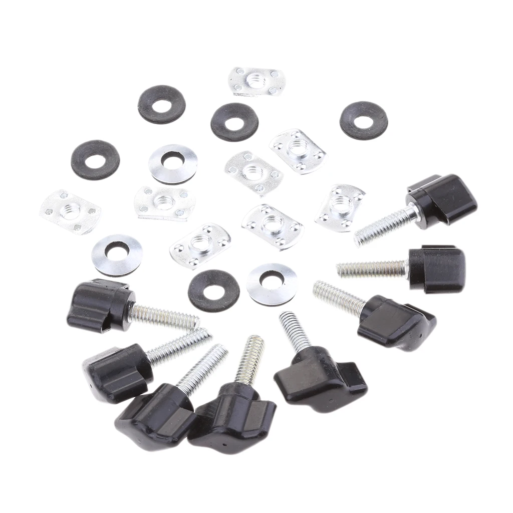 8 Set Quick Remove Hard Top Fasteners Nuts Bolts for Jeep Wrangler YJ TJ JK