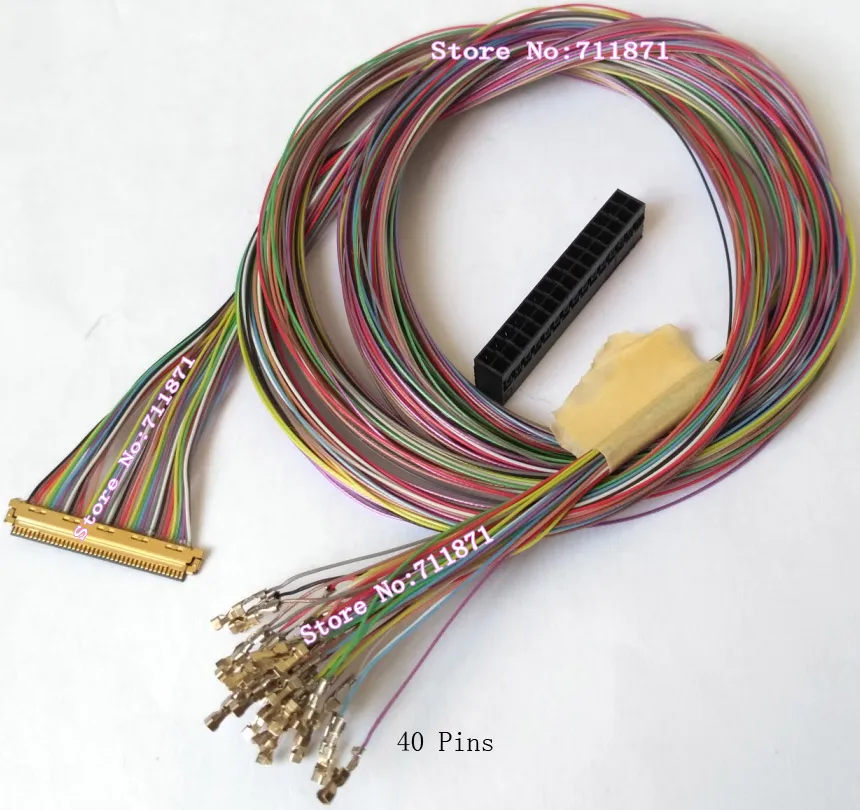 50cm Full Cable 40P 40Pin Custom Screen Cable Line I-PEX 20453 LVDS Lcd Screen Line Cable IPEX 40Pin 40P Custom Screen Wire Cord