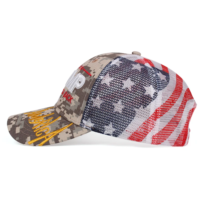 Gorra de béisbol con bordado 3D de Estados Unidos, gorra de béisbol con bordado 3D de Donald Trump, con cierre trasero, Unisex, 2024 gorras