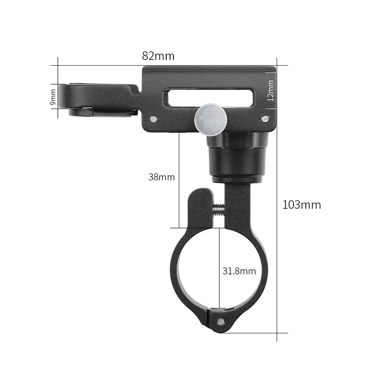 HSSEE Fahrrad-Telefonhalterung, CNC-Aluminiumlegierung 360° ° Rotierender MTB-Telefonhalter Fahrrad Moto Unterstützung Telephong Fahrradzubehör – Detail 5