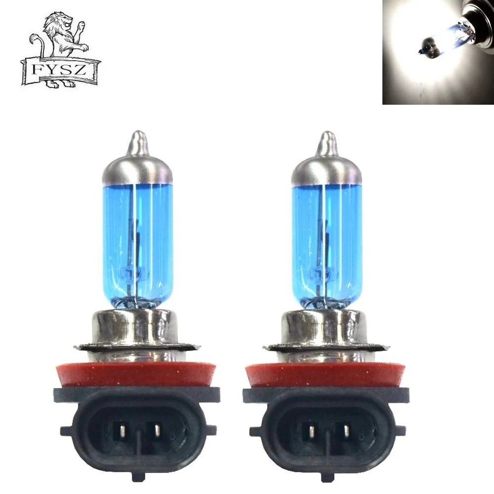 2Pcs H8 55W 5600K Super Bright White Halogen Bulbs Xenon Fog Lights Lamp Source Auto Headlights Car Styling Parking Light