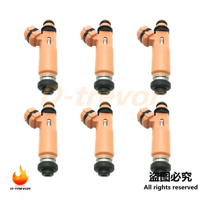 

Set of 6 Fuel Injectors 23250-0A020 23209-0A020 4G1652 for Toyota Highlander Solara Lexus ES300 3.0L 3.3L