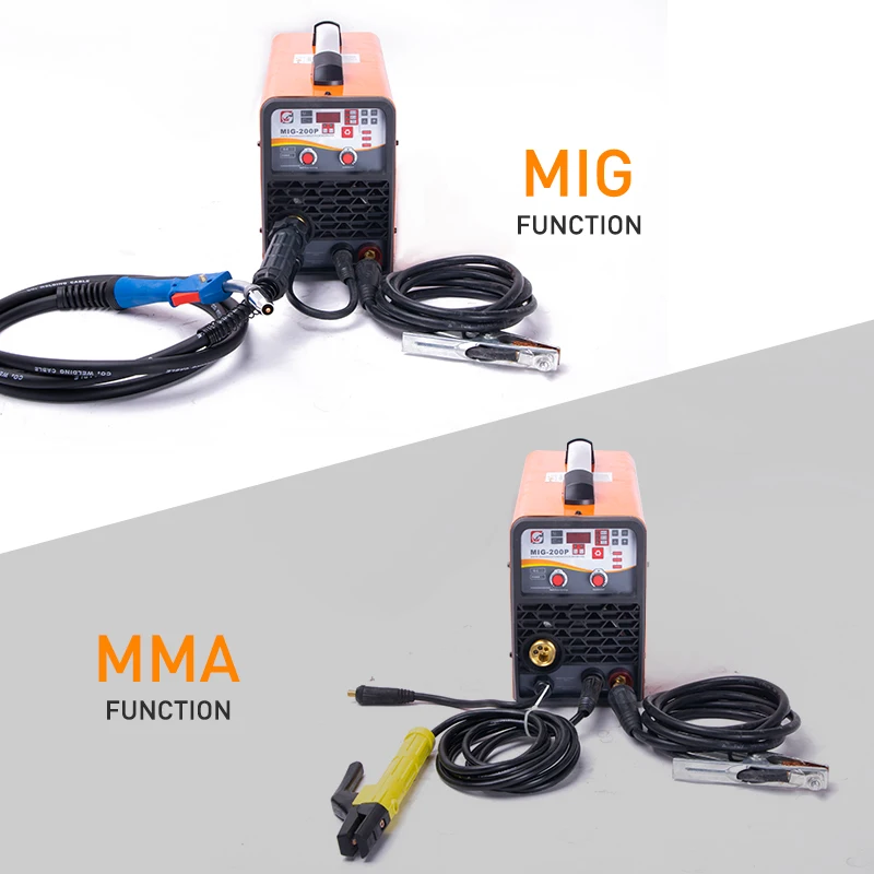Inverter Pulse Single Phase 250A MIG Welding Machine Multifunction Synergic TIG MMA MIG Welder For Stainless Steel Aluminum Weld