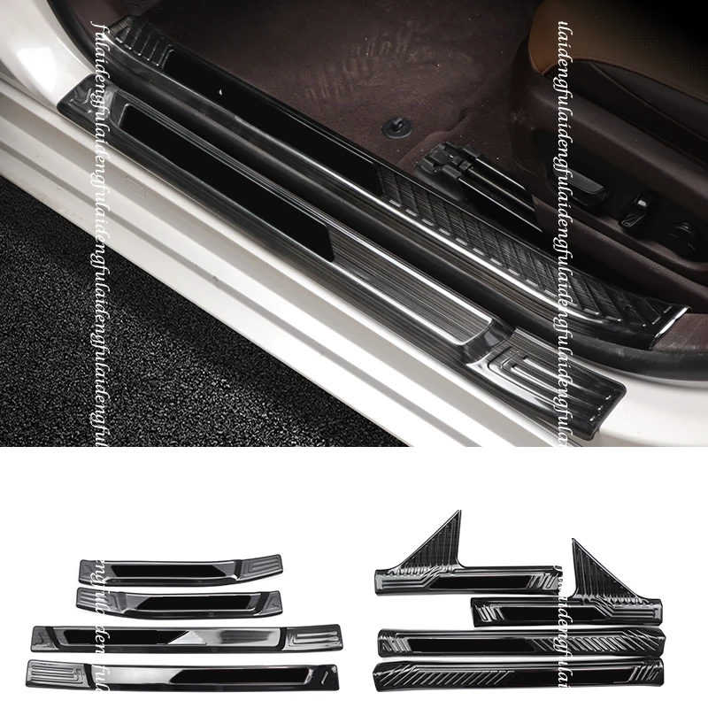 4pcs For Lexus ES350 ES300H 2018-2020 stainless steel Welcome Pedal Door Sill Scuff Trim Car Moulding Accessories