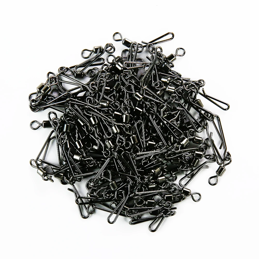 Anzuelos giratorios swivels para línea y señuelo – Acero sólido para carpa - imagen 3