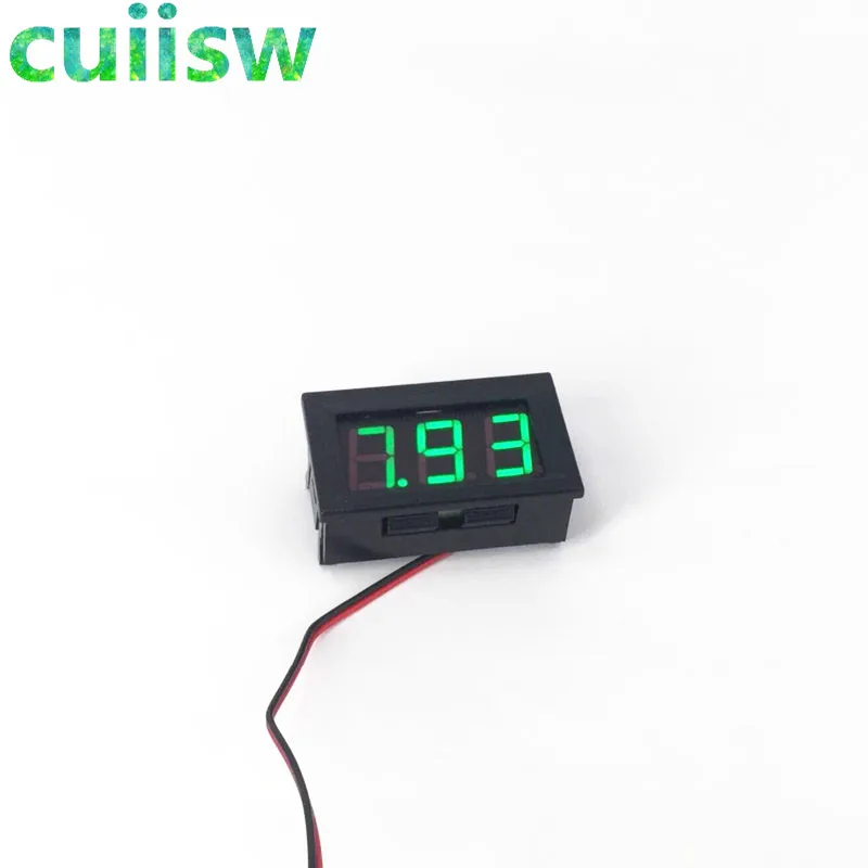 Voltímetro digital dc 4.5 v a 30 v digital voltímetro tensão painel medidor vermelho/azul/verde para 6 v 12 v eletromobile carro da motocicleta