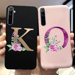 26 Alphabet Phone Case For OPPO Realme 6 Pro 6 6i Letter Short name Back Cover For Realme 6 Realme 6 Pro Realme 6i 6 i RMX2040