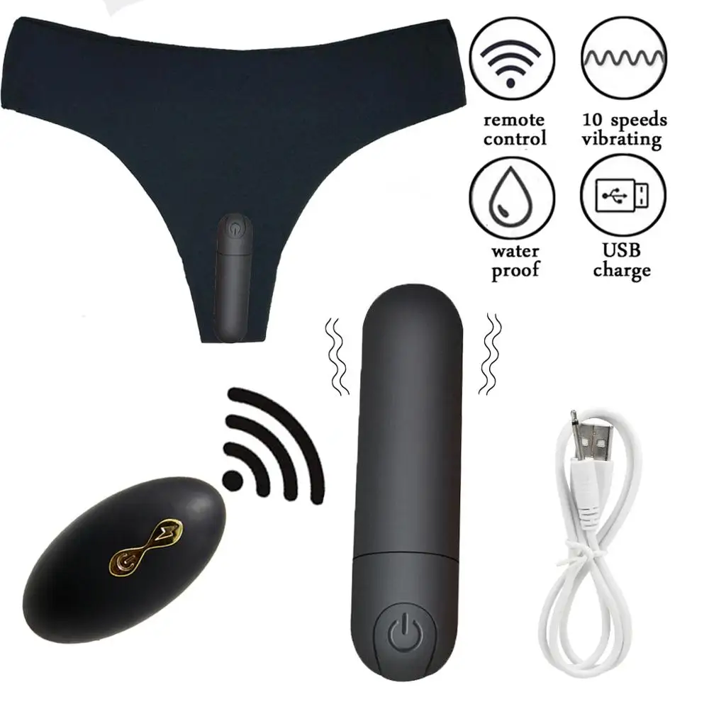 New Vibrating Panties 10 Functions Wireless Remote Control Strap on Underwear Vibrator Clitoral Stimulator Sex Toy For Women